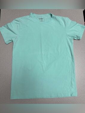 Express Stretch Crew Aqua Blue Green Short Sleeve T-shirt Men’s Medium